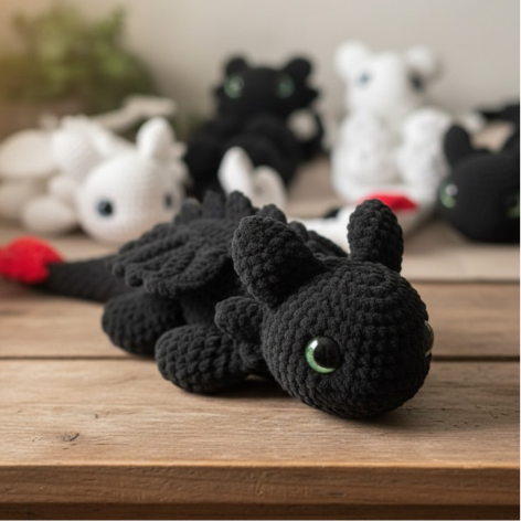 Fury Dragon Crochet-CrochetCreature